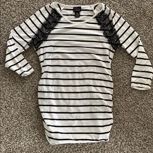 Striped maternity top